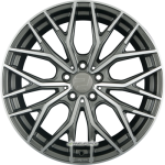 2DRV by WHEELWORLD WH37 Daytona Grau Hochglanzpoliert (DGP+)